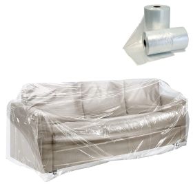 Pack of 115 General Furniture Covers on Roll 28 x 17 x 138. Clear Plastic Bags 28x17x138. Great for Home Furniture Care. 1 mil Ultra Thin Design.